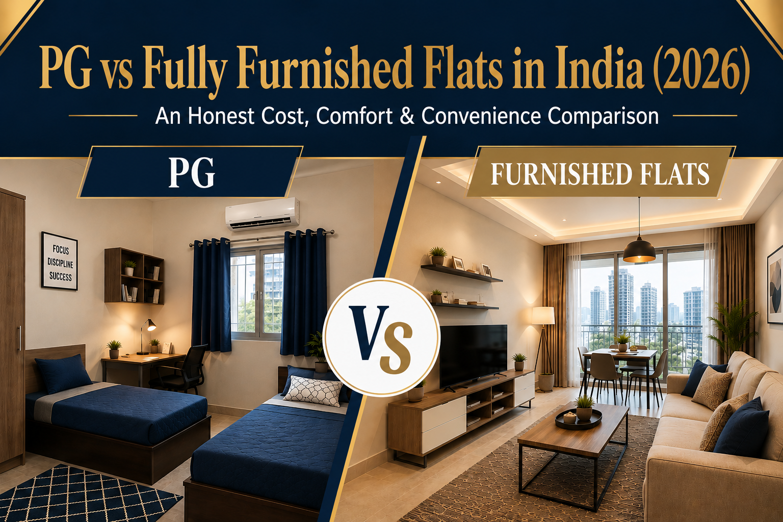 PG vs Fully Furnished Flats