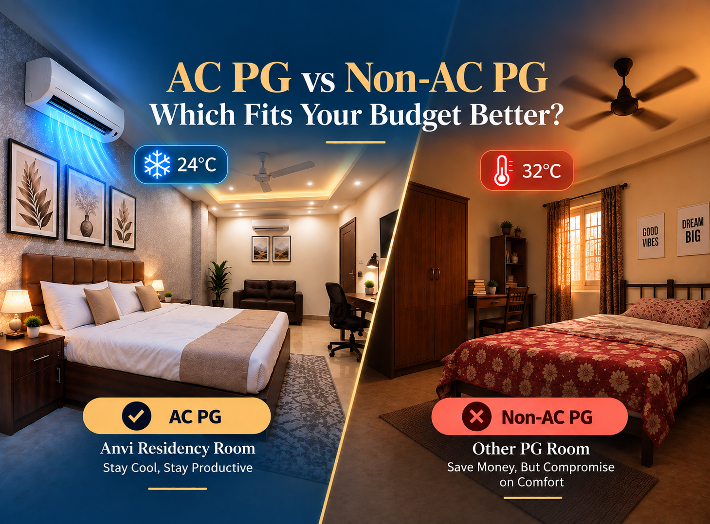 AC PG vs Non-AC PG Full Guide
